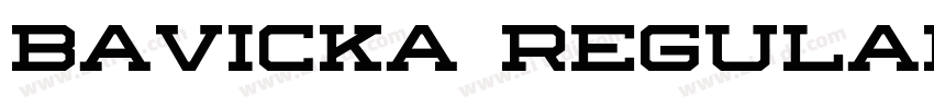bavicka regular字体转换